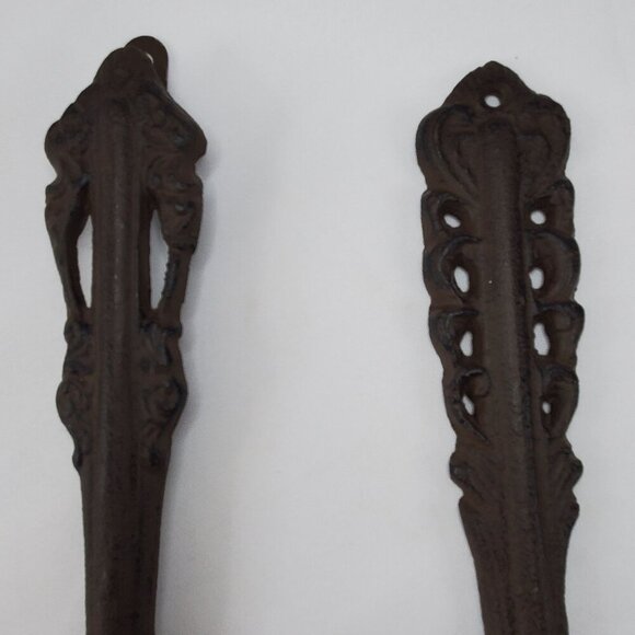 Vintage Cast Iron Spoon and Fork 11” Rustic Farm House Wall Kitchen Dining Decor - Picture 10 of 12